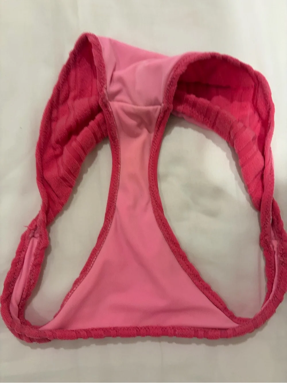 triangl swimwear Ribbed Hot Pink Two-Piece Bikini Set
